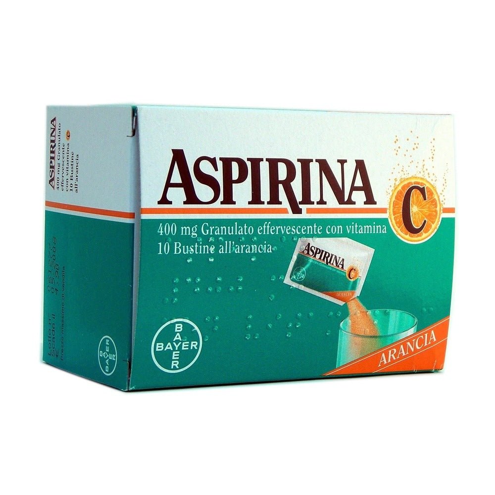 Aspirina 400mg granulato effervescente con vitamina C 10 bustine 10g