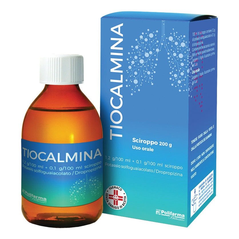 Tiocalmina 1,2g/100ml + 0,1g/100ml sciroppo 200g