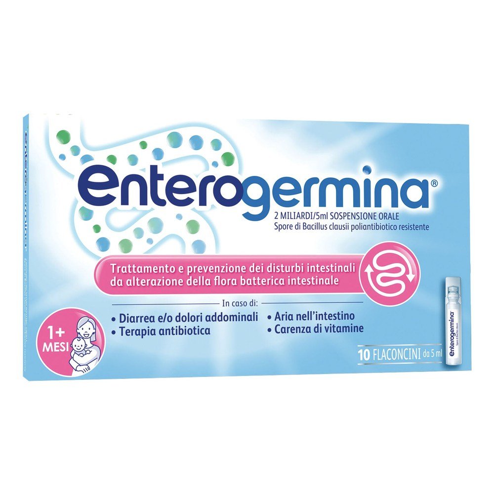 Enterogermina 2 miliardi/5ml sospensione orale 10 flaconcini 5ml