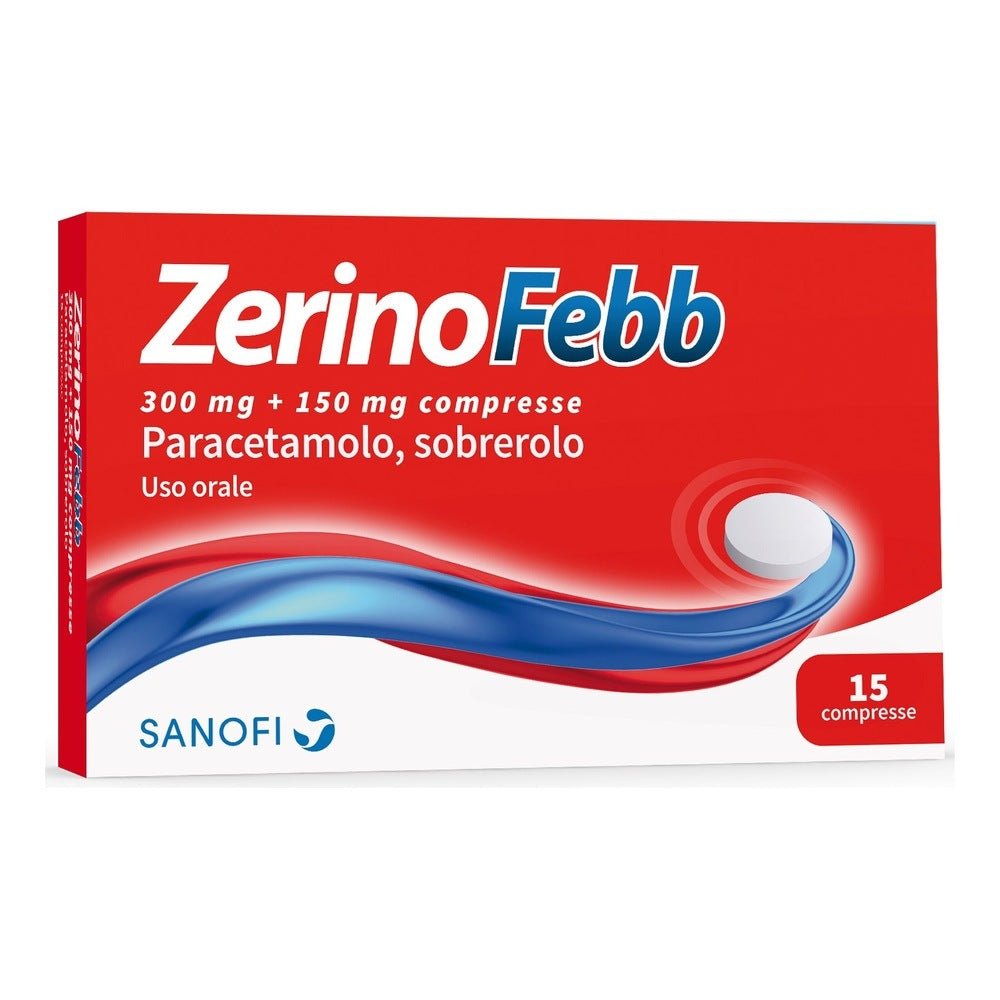 Zerinofebb 300mg + 150mg 15 compresse