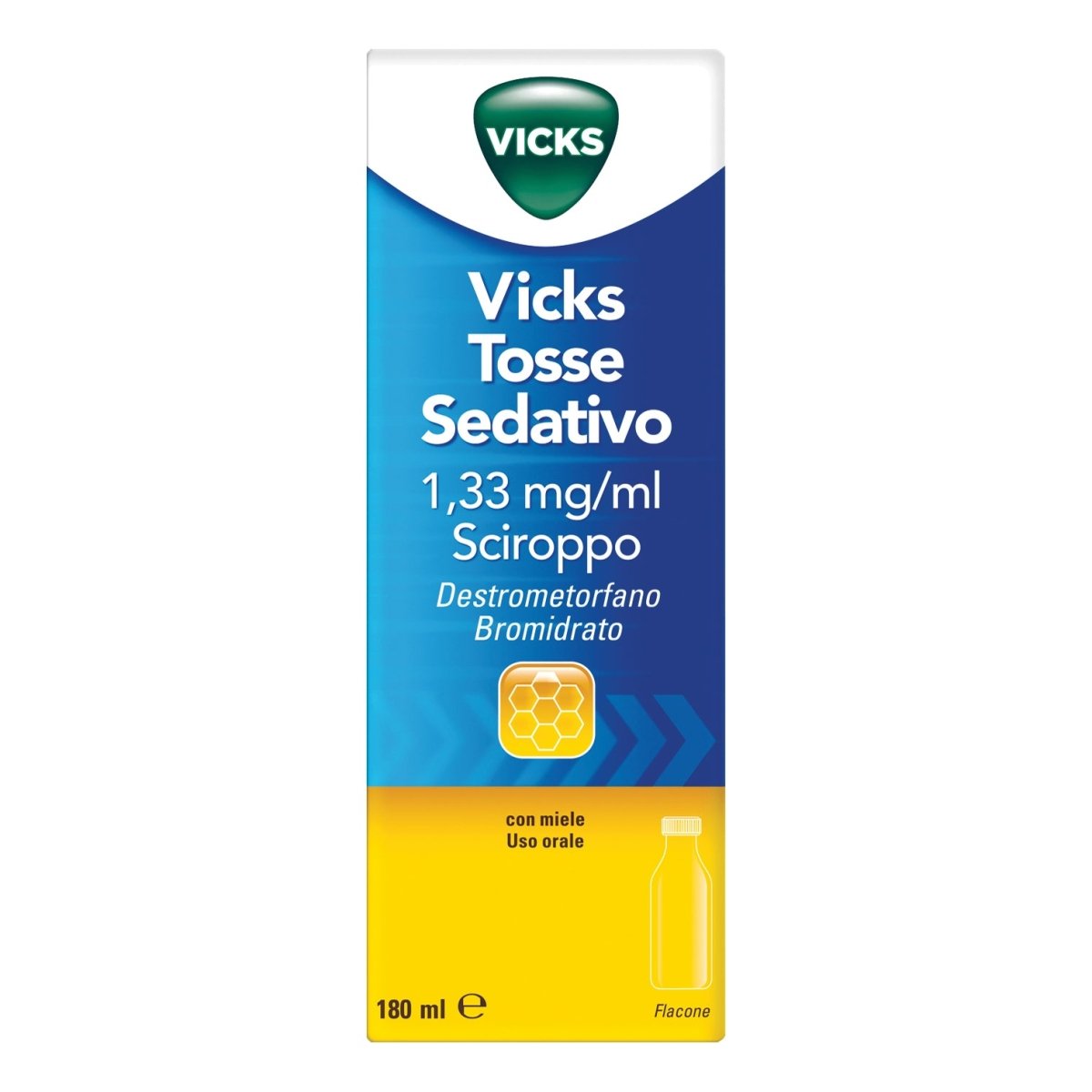 Vicks Tosse Sedativo 1, 33 mg/ml 180 ml sciroppo