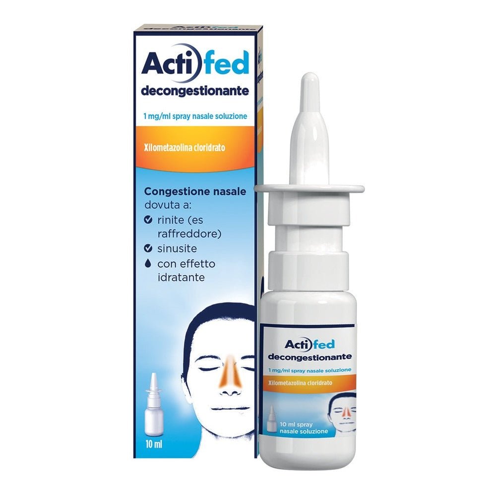 Actifed decongestionante 1mg/ml spray nasale soluzione 10ml