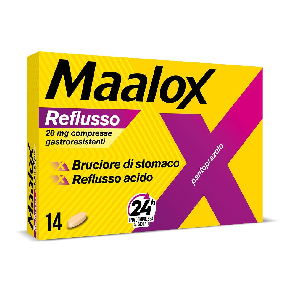 Maalox Reflusso 20 mg 14 compresse gastroresistenti