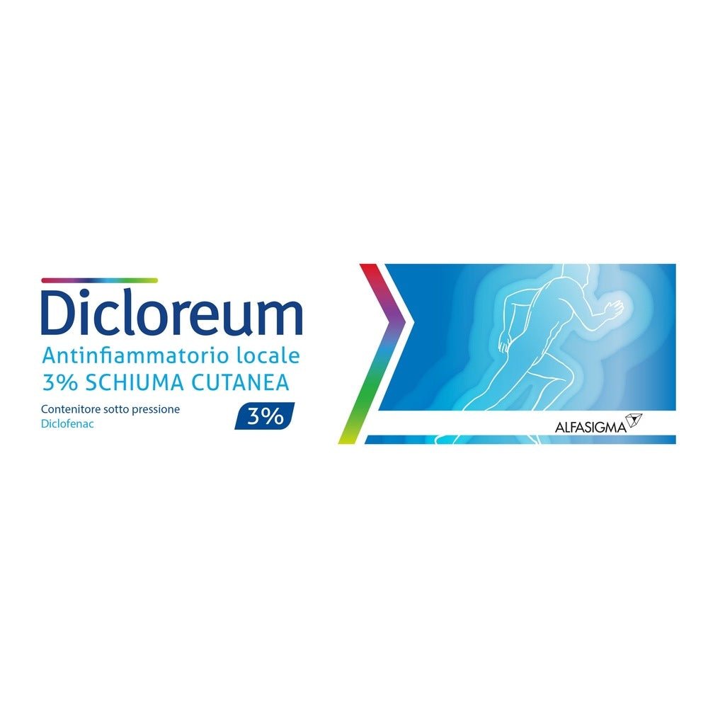 Dicloreum antinfiammatorio locale 3% schiuma cutanea 50g