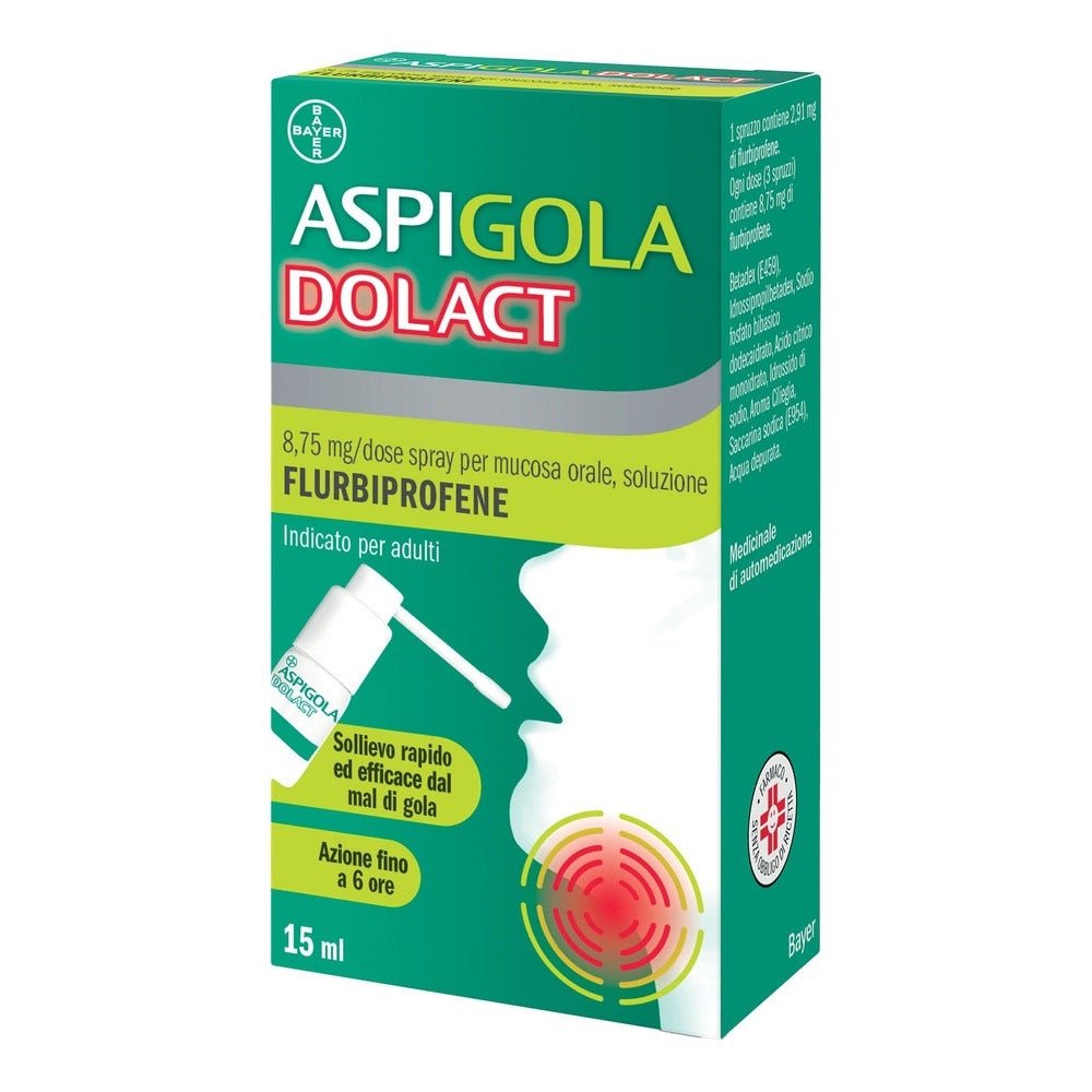 Aspi Gola Dolact 8,75mg/dose spray per mucosa orale 15ml