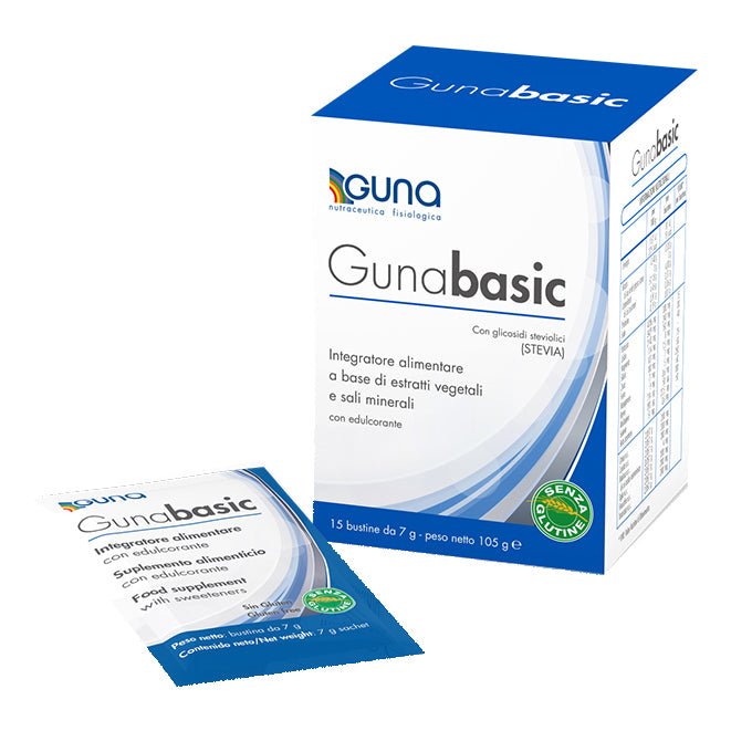 Gunabasic polvere 15 bustine alcalinizzante