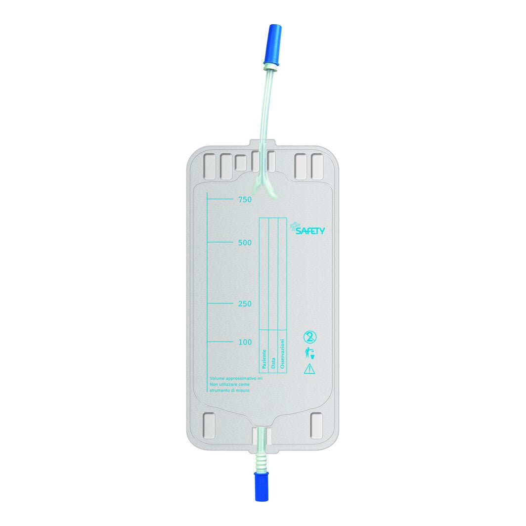 Sacca urina gamba 10 cm 10 pezzi valvola anti-reflusso