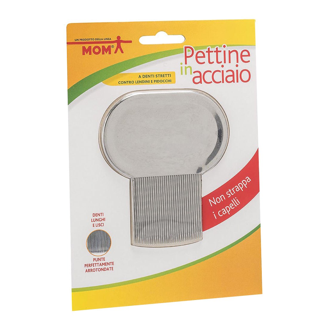 Mom pettine in acciaio per pidocchi