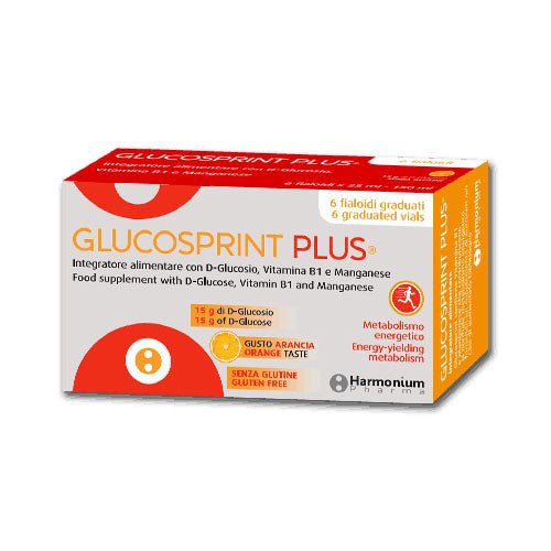 Glucosprint Plus arancia 6 flaconcini glicemia