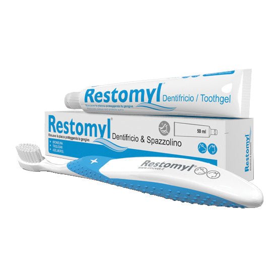 Restomyl dentifricio + spazzolino extrasoft animali