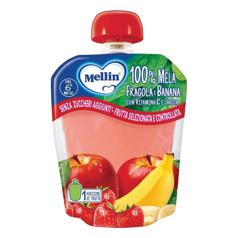 Mellin Pouch mela fragola banana 90g