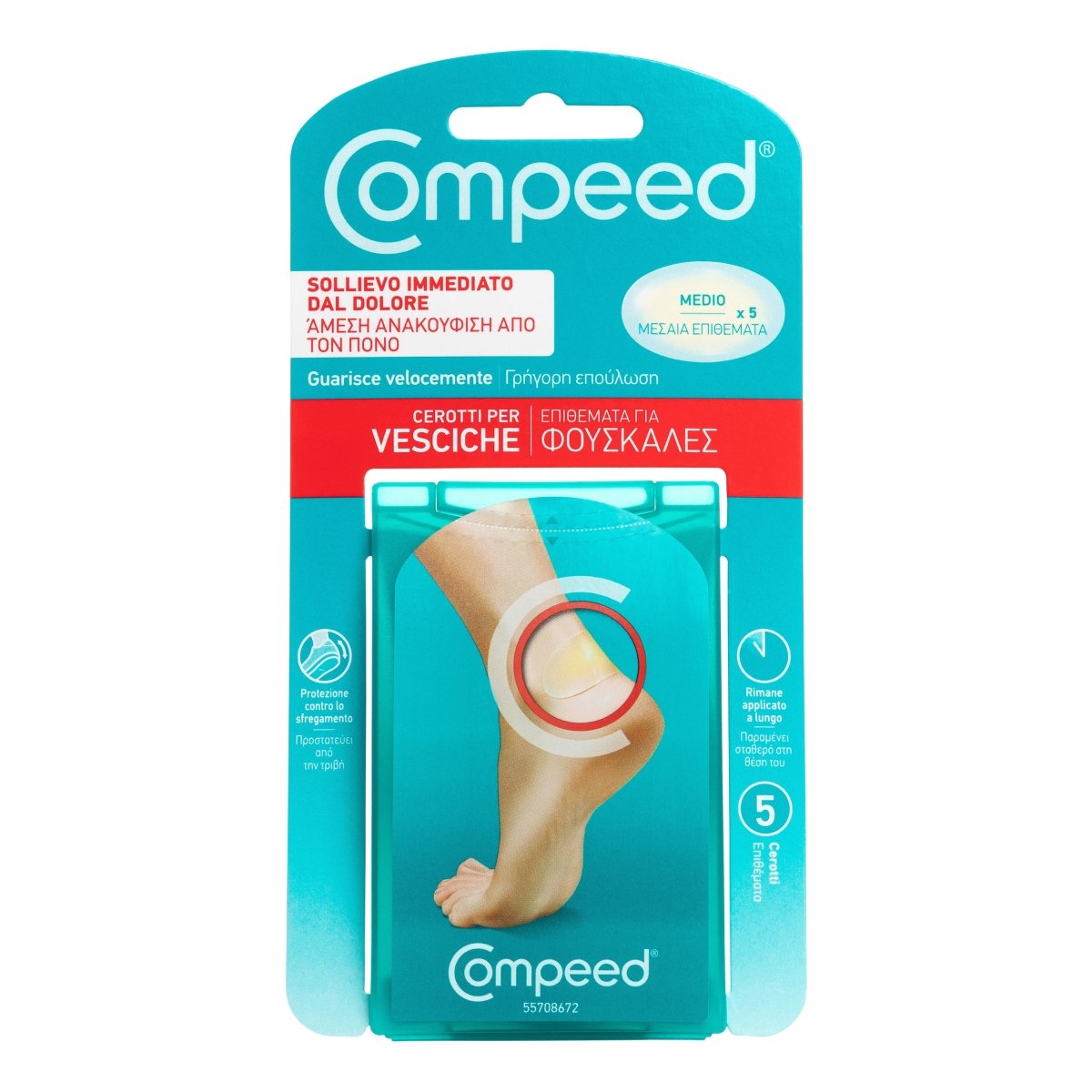 Compeed vesciche formato medio 5 cerotti