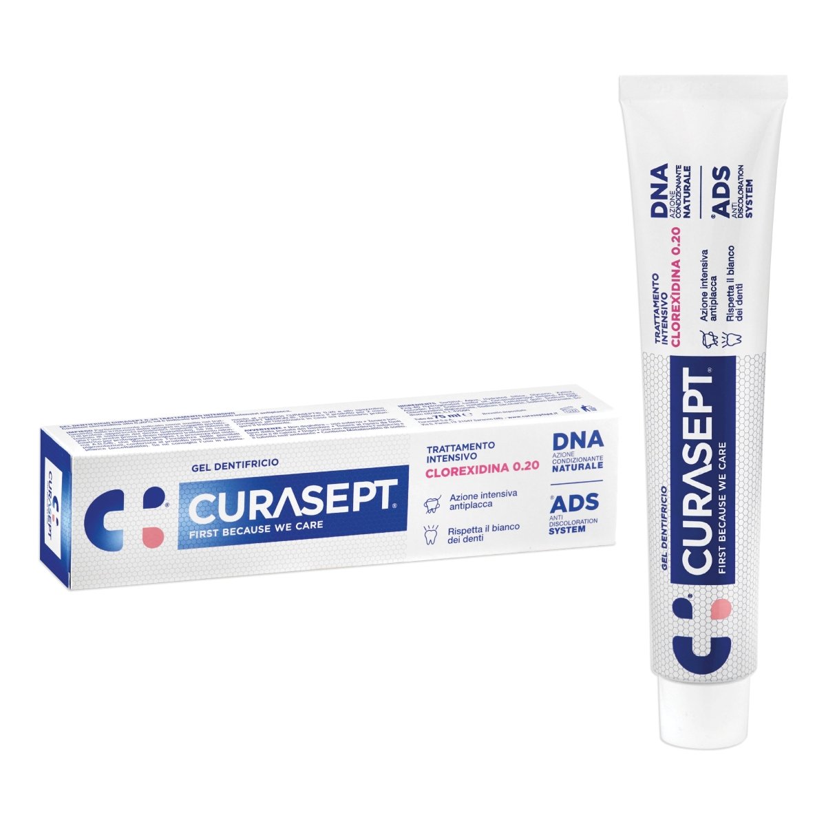 Curasept dentifricio 0,20 1 tubo 75ml ADS + DNA