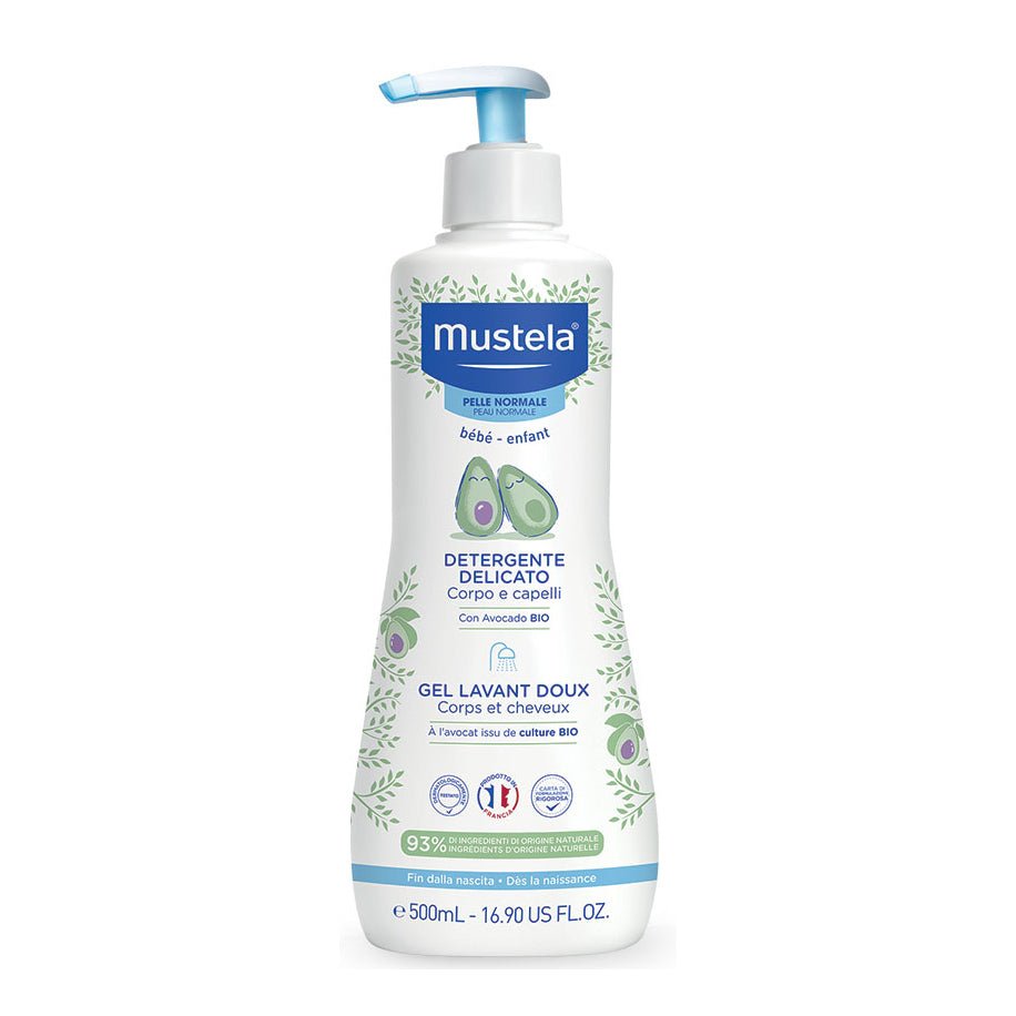 Mustela detergente delicato 500 ml corpo capelli