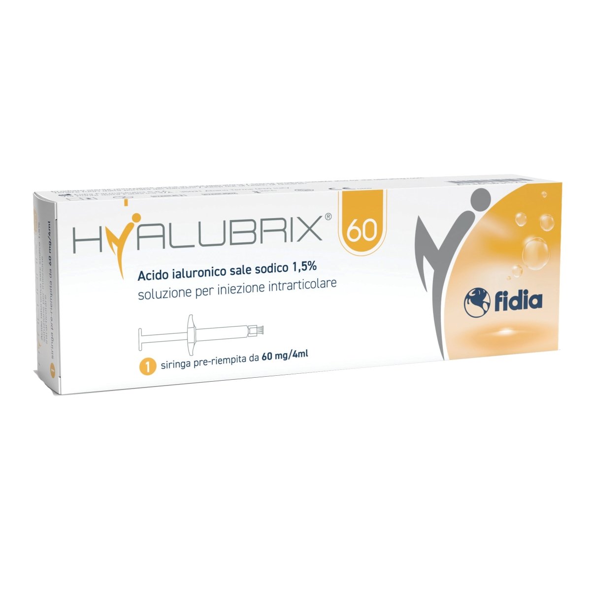 Hyalubrix 60 mg/4 ml siringhe 4 pezzi infiltrazione articolare
