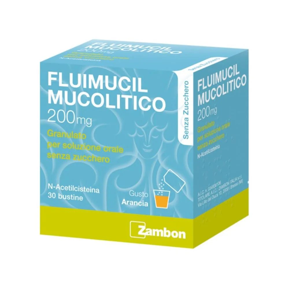 Fluimucil Mucolitico 200 mg 30 Bustine Granulato senza zucchero