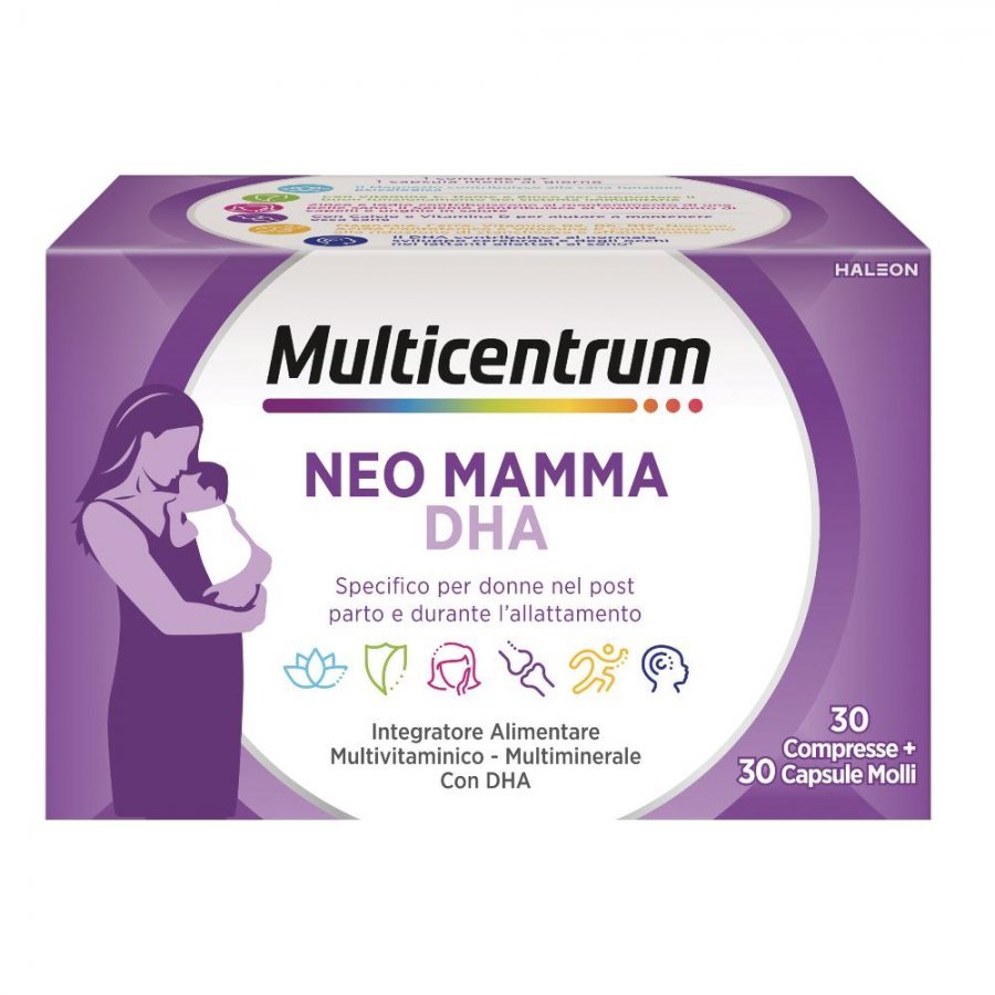 Multicentrum Neo Mamma Dha 30 Compresse + 30 Capsule Molli