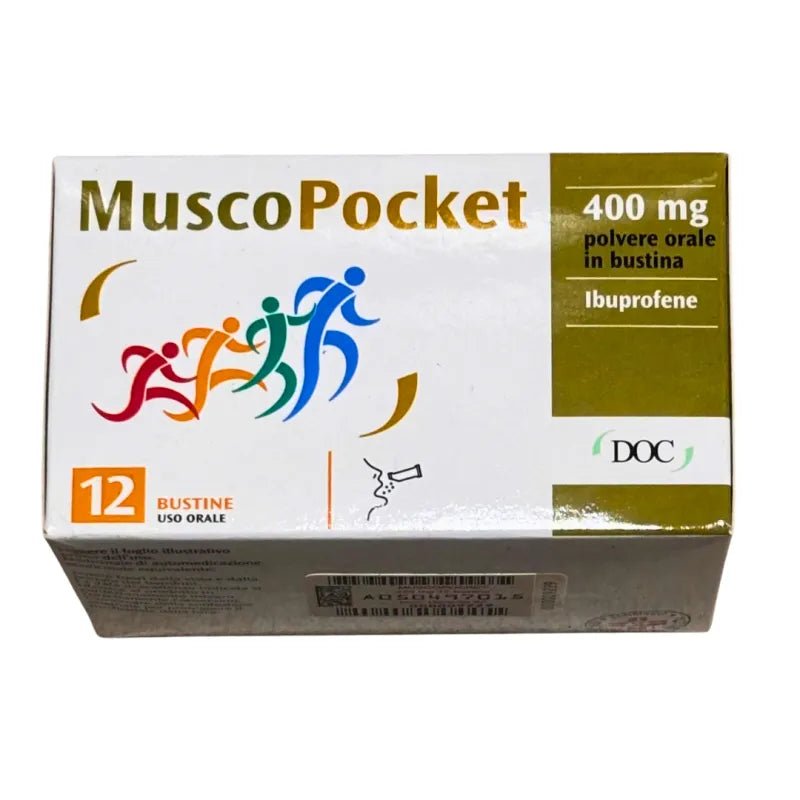 Muscopocket Ibuprofen 400 mg 12 sachets
