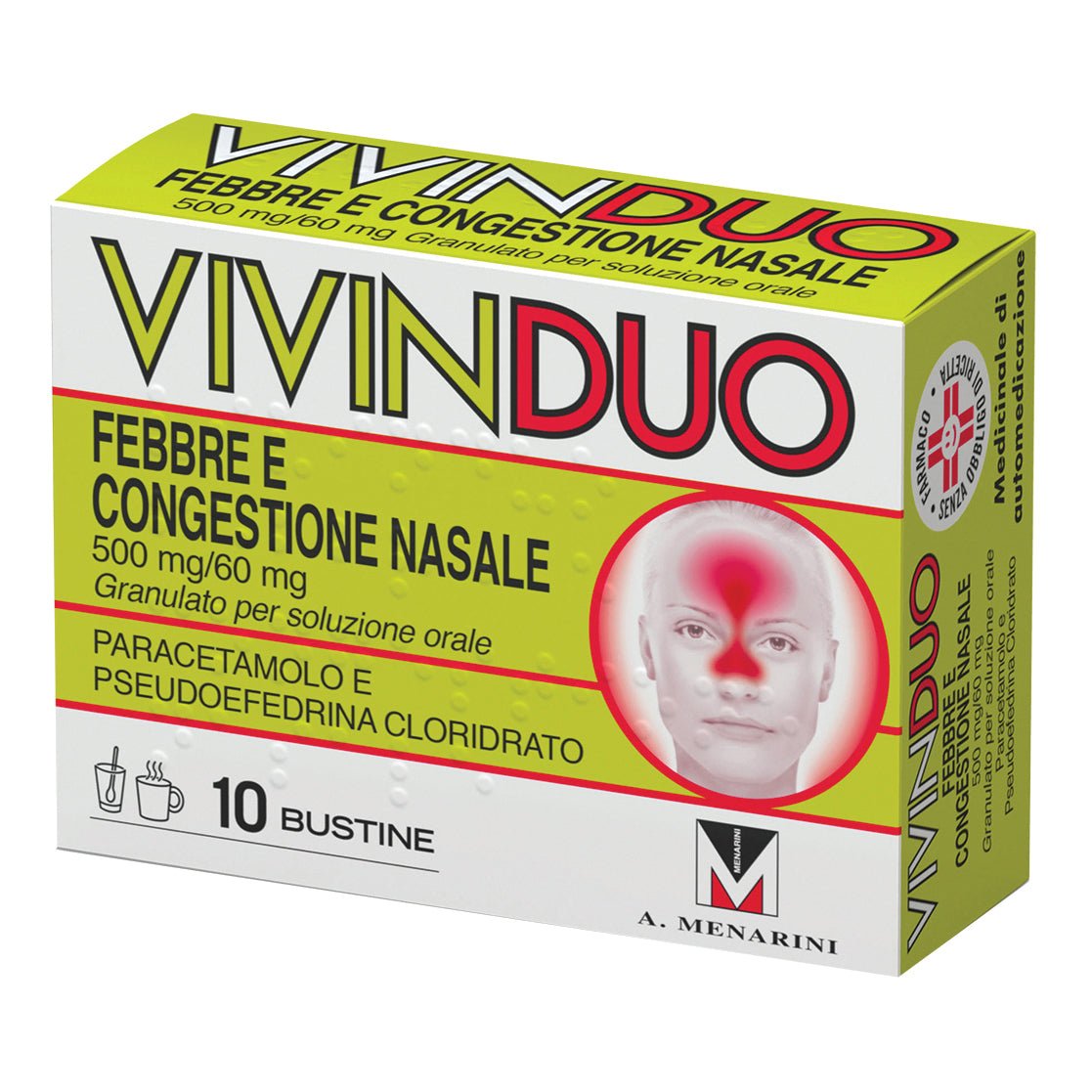 Vivinduo fever and nasal congestion 10 sachets rapid relief flu – Farmacia  Dottor Tili