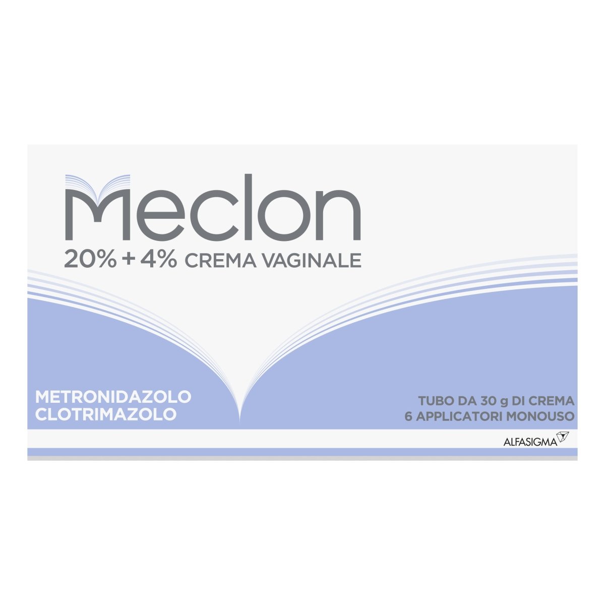 Meclon 20% + 4% 30 g vaginal cream with 6 applicators