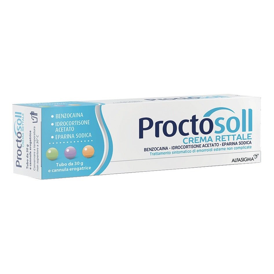Proctosoll rectal cream 30g with dispensing cannula