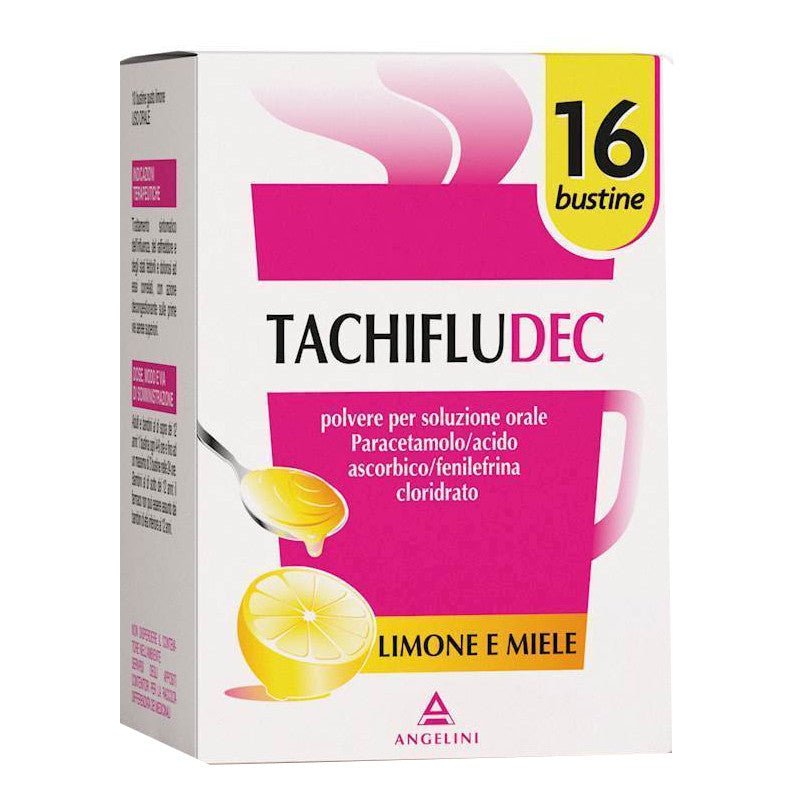 Tachifludec sabor limón y miel 16 sobres polvo para solución oral