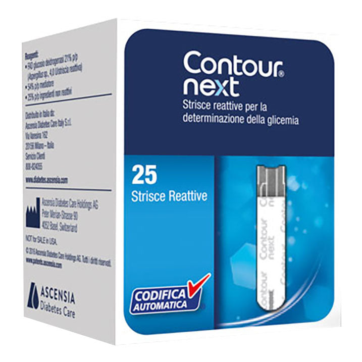 CONTOUR NEXT GLUCOSE 25STR