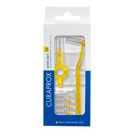 Curaprox CPS 09 prime yellow 5 db interdentális kefe + 2 nyél