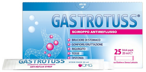 Gastrotuss sciroppo antireflusso 25 stick da 20 ml