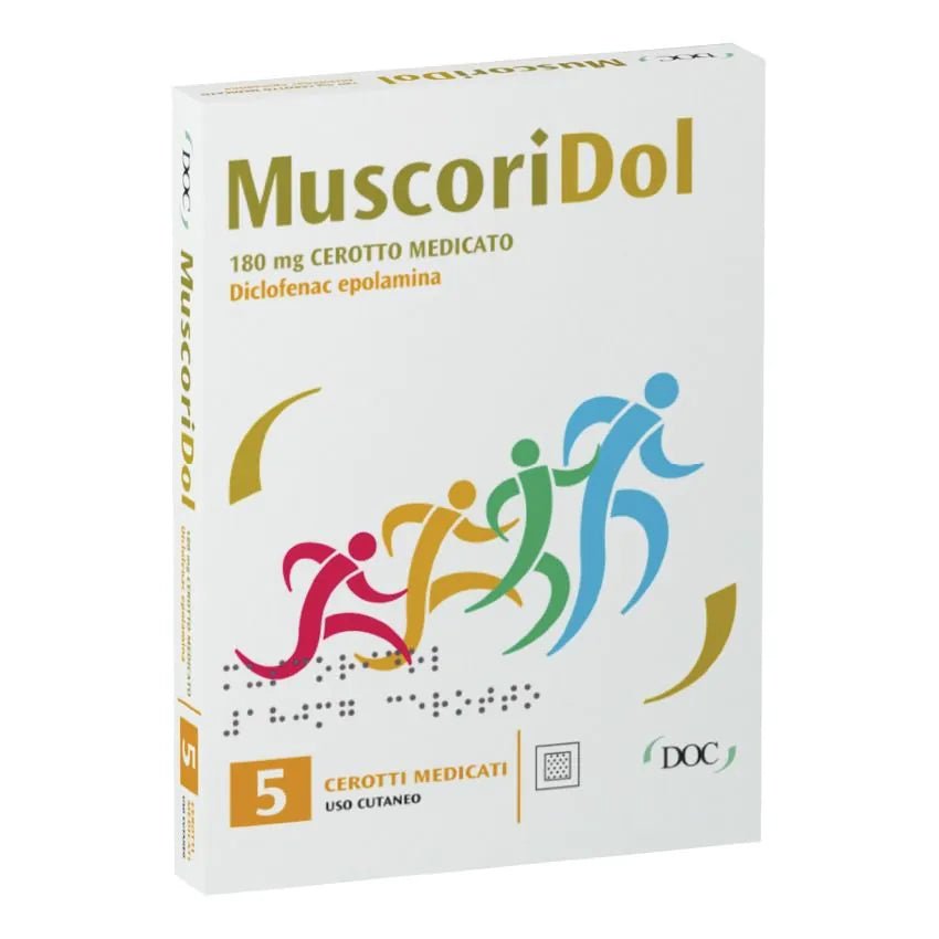 Muscoridol 5 Medicated Patches for Muscle Pain 180 mg