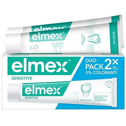 Elmex Dentifricio Sensitive con Fluoruro Amminico 2x75 ml