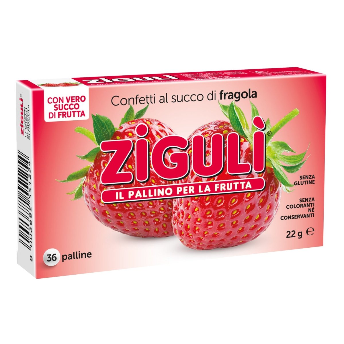 Zigulì strawberry 36 balls 22g