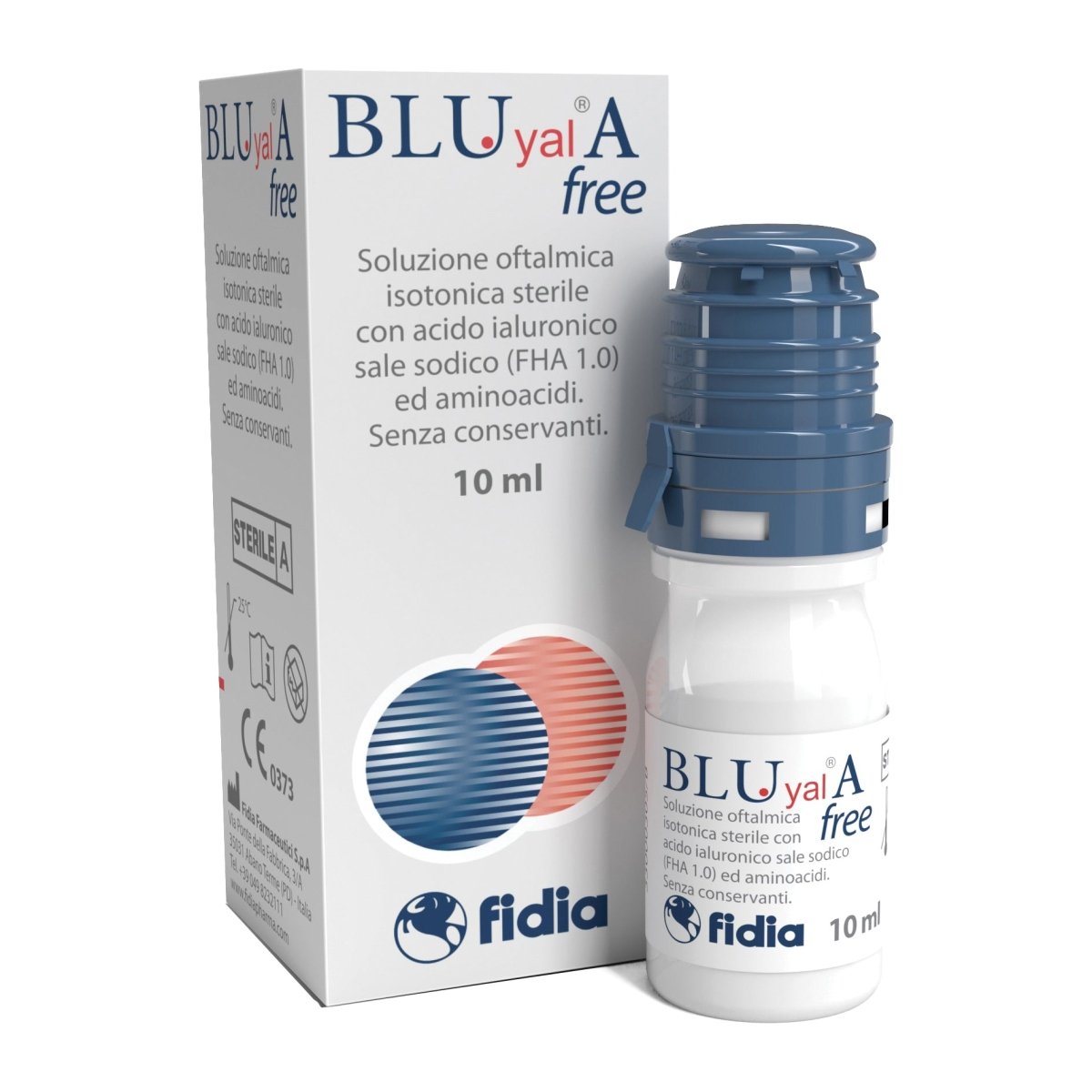 Bluyal A Free Augentropfen 10 ml befeuchtende Augentropfen fr trockene  Augen  Farmacia Dottor Tili