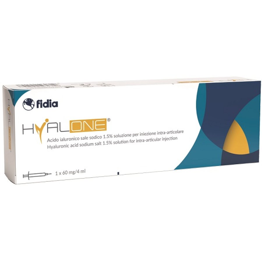 Hyalone Hyaluronic acid intra-articular injection 1 syringe 60mg / 4ml