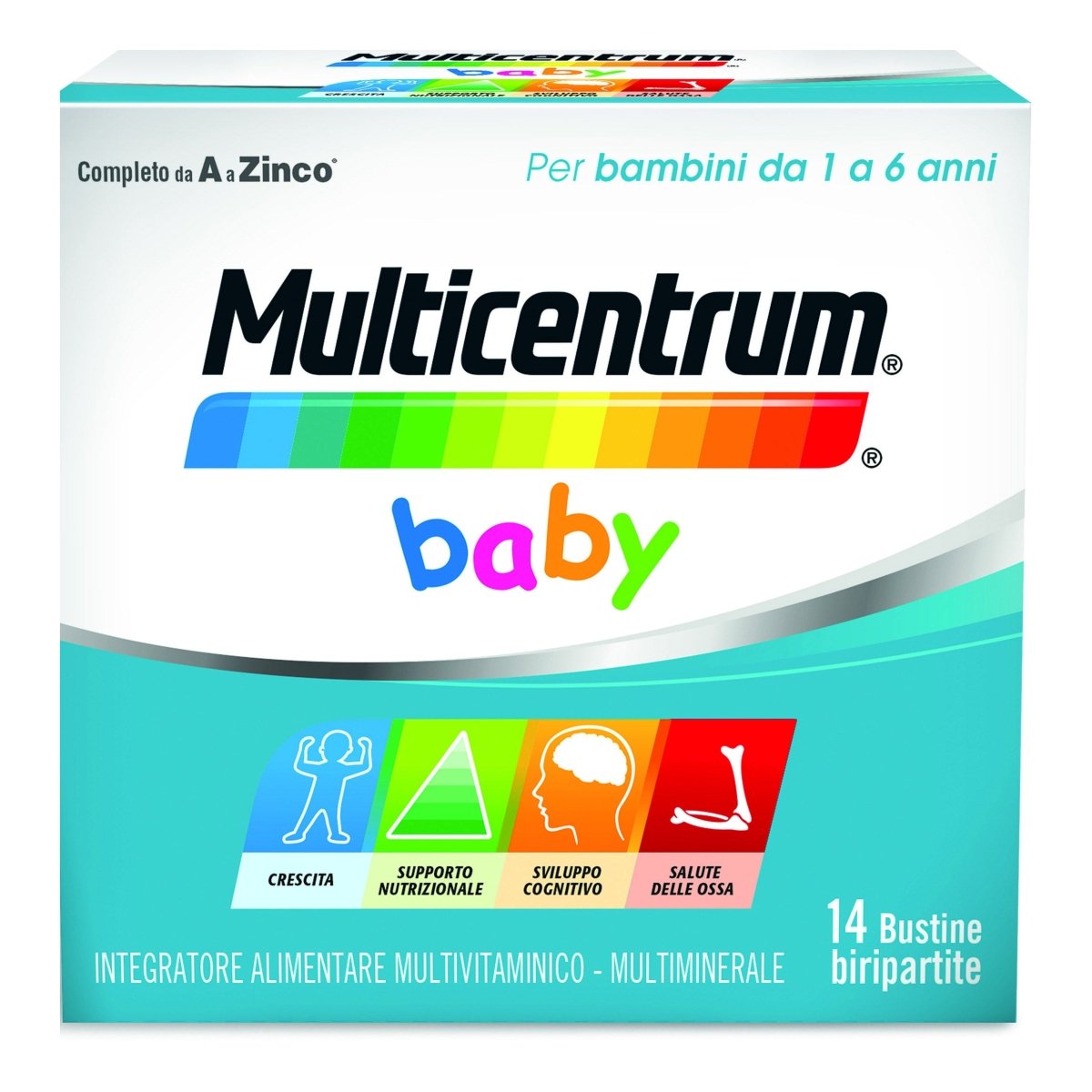 Multicentrum Kids 14 sachets bipack pour enfants