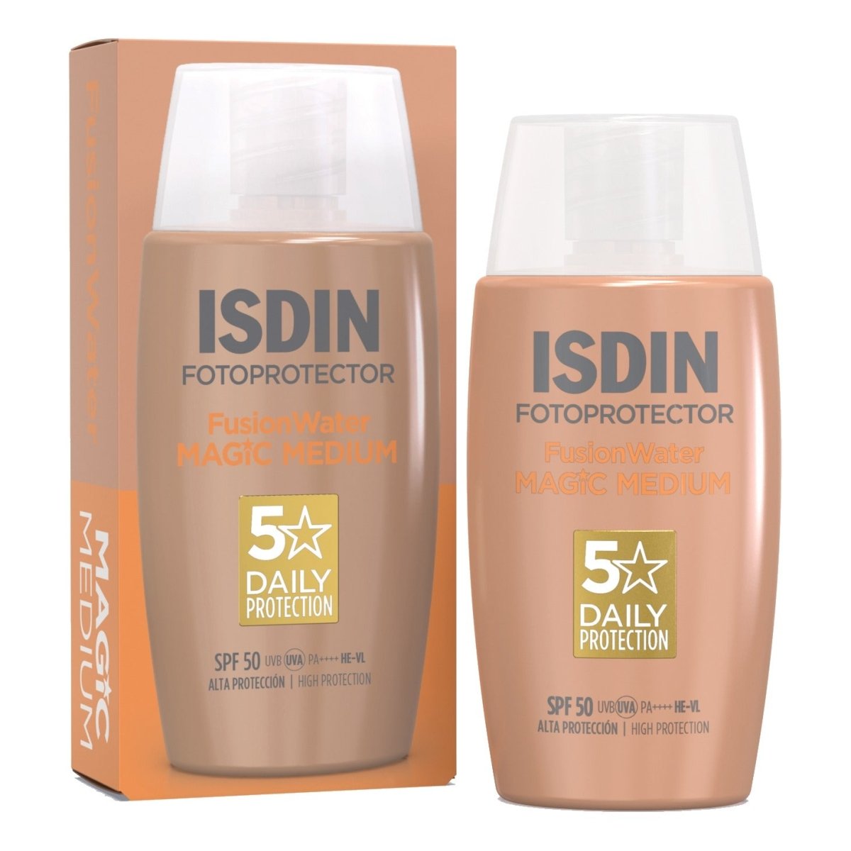 ISDIN Fotoprotector Fusion Water Magic Color getönte Gesichtssonnencreme SPF50 50 ml