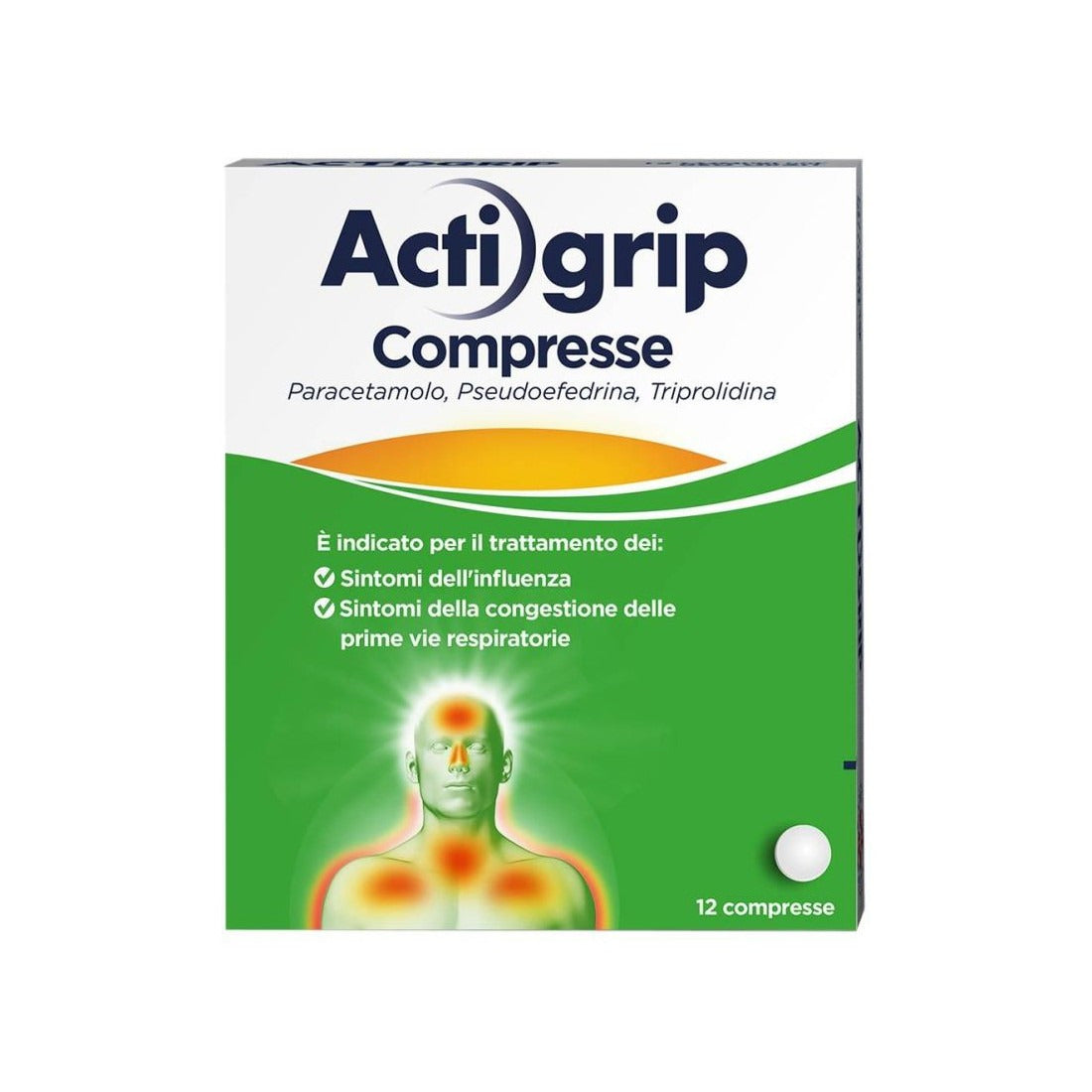 Actigrip 2,5 mg/60 mg/500 mg 12 Tabletten