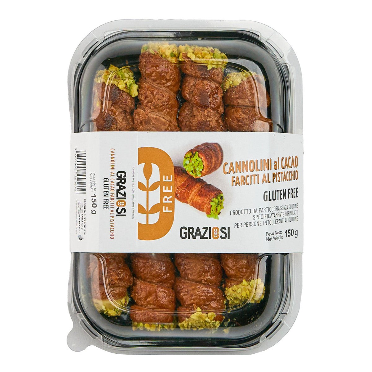Cannoli cacao pistache 150g