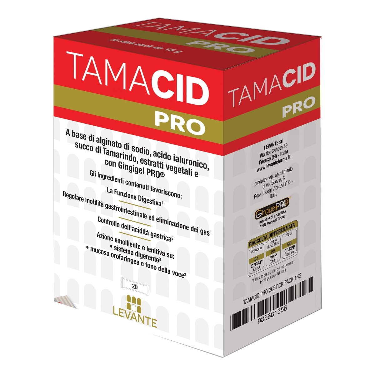 Tamacid Pro digestivo 20 stick solubili 15 g