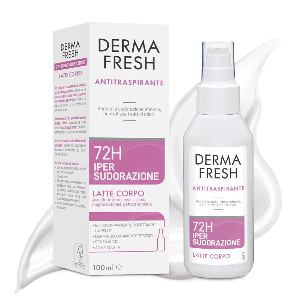 Dermafresh Hypersweating testápoló tej 72h 100ml