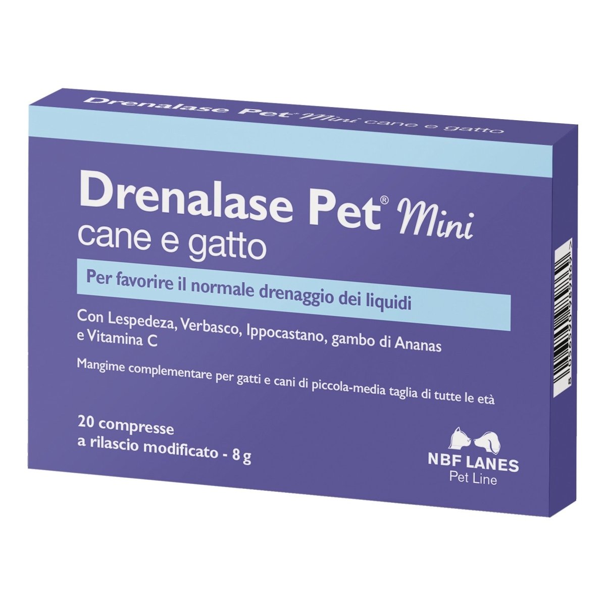 Drenalase Pet mini suplemento drenante para perros y gatos
