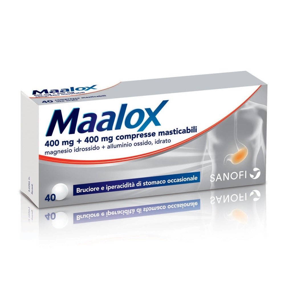 Maalox 400 mg + 400 mg 40 Kautabletten