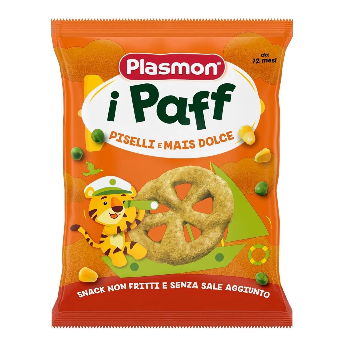 Plasmon snack sec pois-maïs 15 g sans gluten