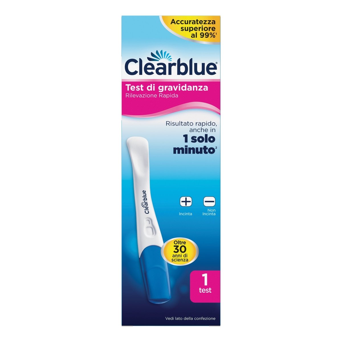 Clearblue test gravidanza rilevazione rapida 1 pezzo