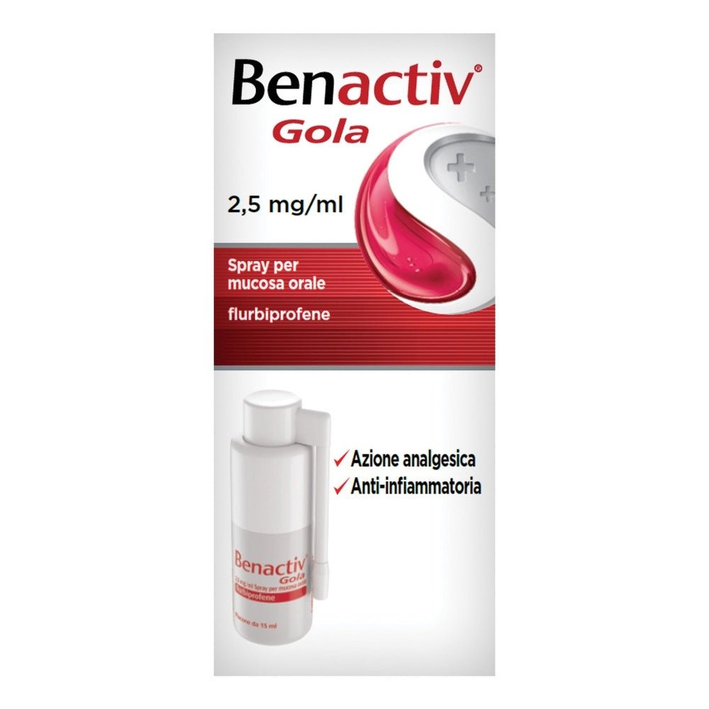 Benactiv Garganta 0,25% spray para mucosa oral 15ml
