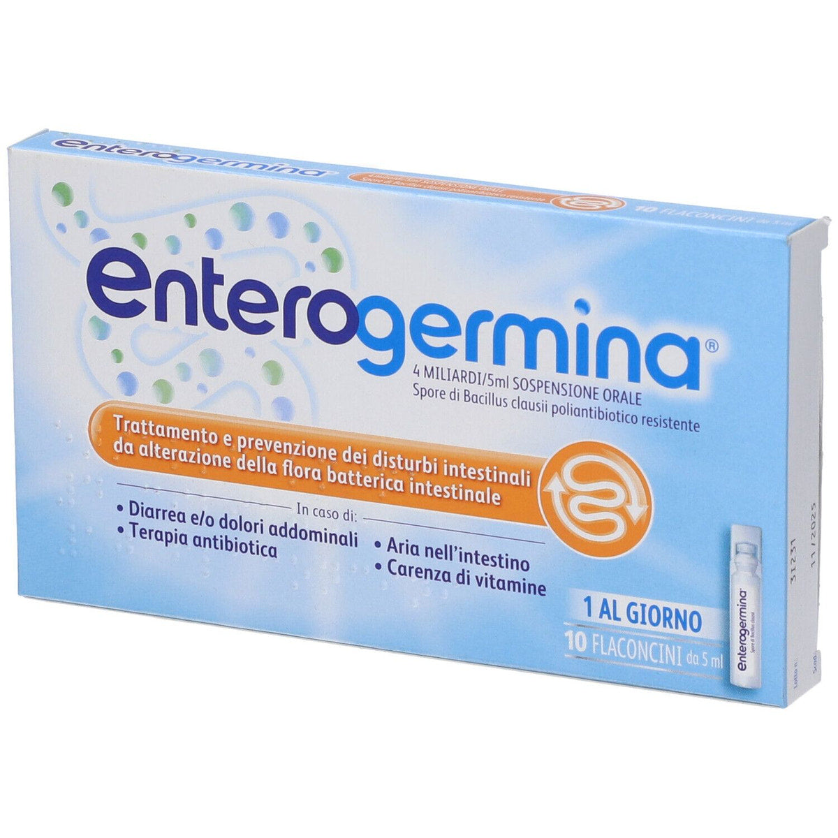 Enterogermina 4 Miliardi/5 Ml 10 Flaconcini