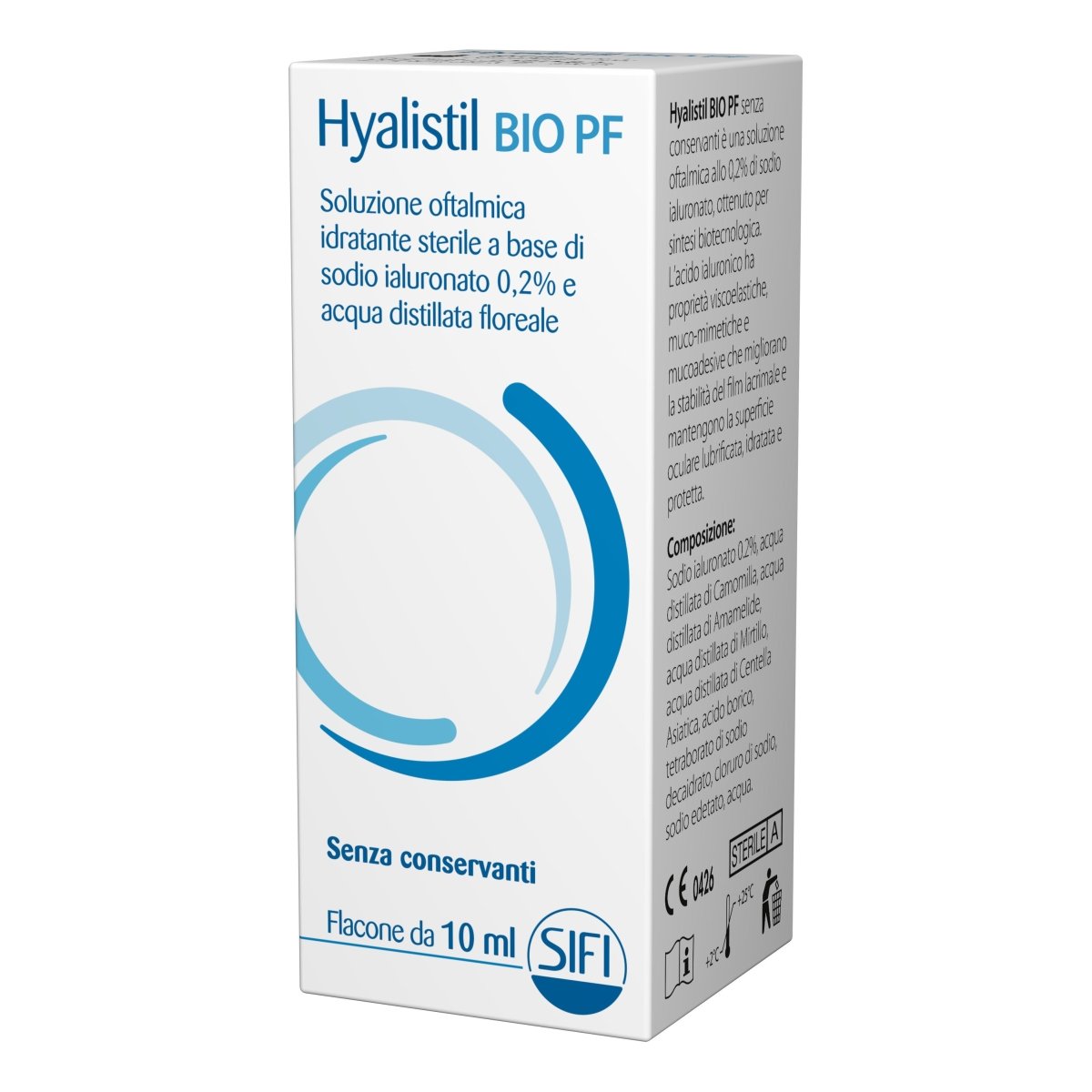 Hyalistil Bio PF Augentropfen 10 ml ohne Konservierungsstoffe bei trockenen  Augen – Farmacia Dottor Tili