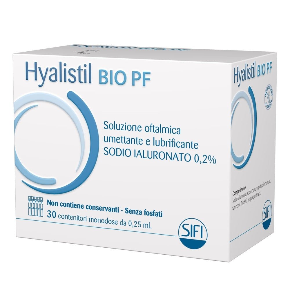 Hyalistil BIO PF Augenlösung 30 Einzeldosis-Gleitmittel – Farmacia Dottor  Tili