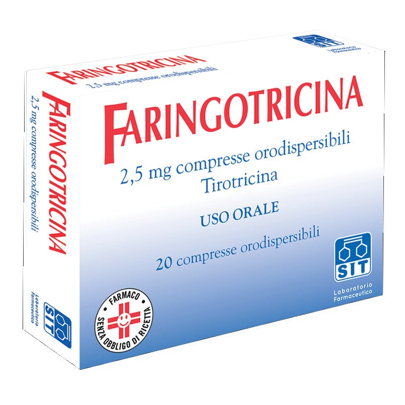 Faringothricine 2,5 mg 20 buccale tabletten