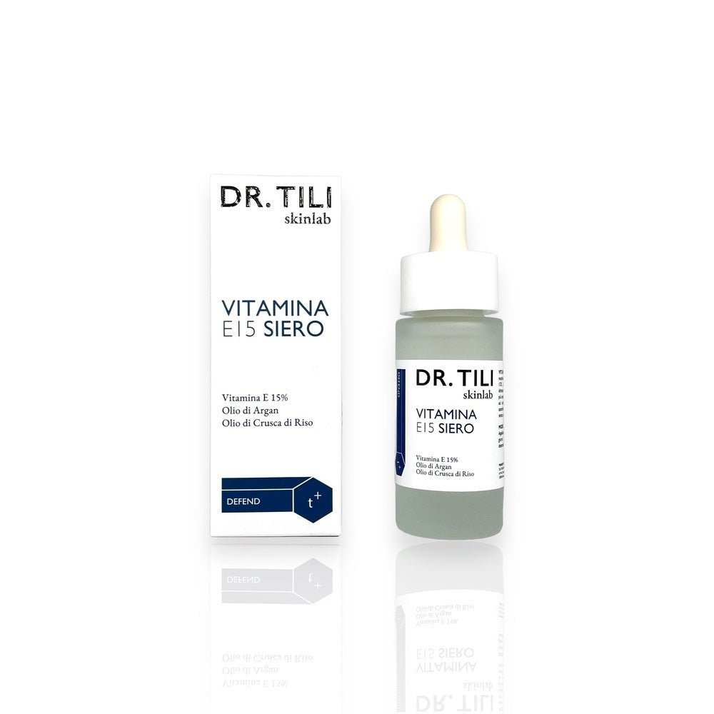 Siero Viso E15 Vitamina E 30ml Dr.Tili Skinlab Farmacia Dottor Tili Siero Viso E15 Vitamina E 30ml Dr.Tili Skinlab Farmacia Dottor Tili